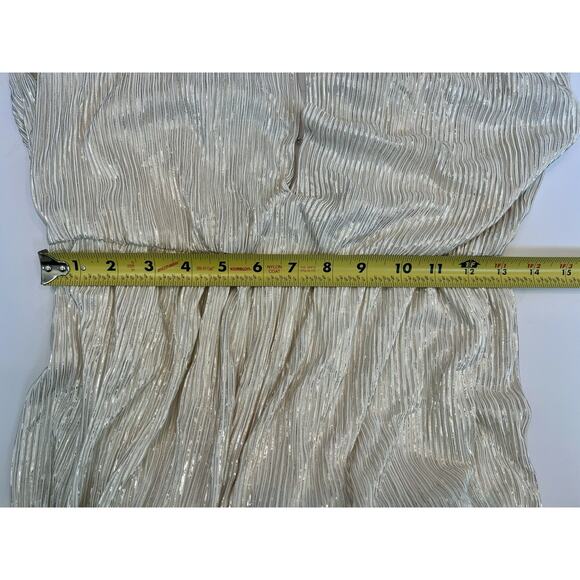 SABINA MUSAYEV Peleg Plunge Neck Jumpsuit Pearl Blush Size Medium, No Belt - Picture 12 of 12